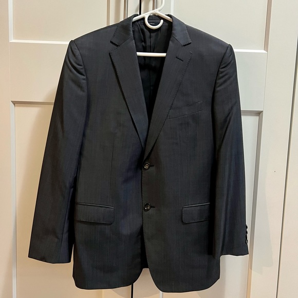 40R Zegna dark grey blue suit